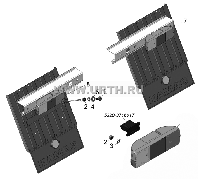 65115-3716002-04 Установка задних фонарей